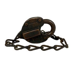 Antique Fraim Slaymaker Railroad Padlock Metal FS Hardware No Key Made~1895-1924